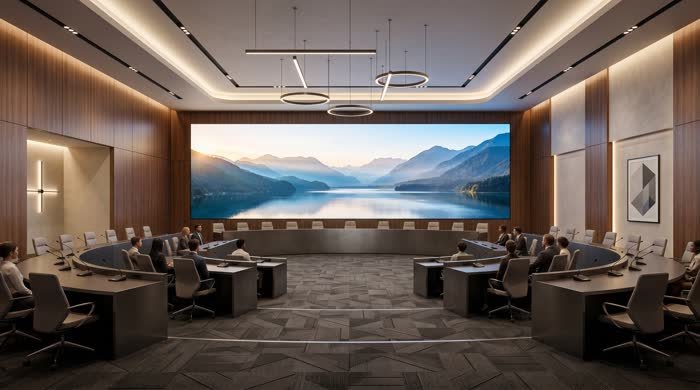 Large conference room LED wall