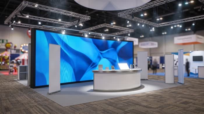 Trade show booth LED display