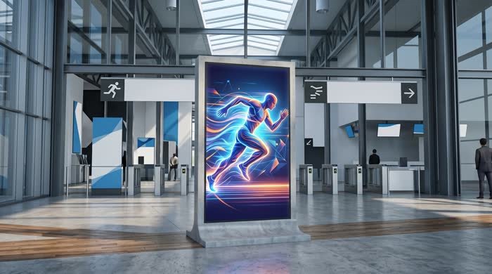 Branded LED poster display
